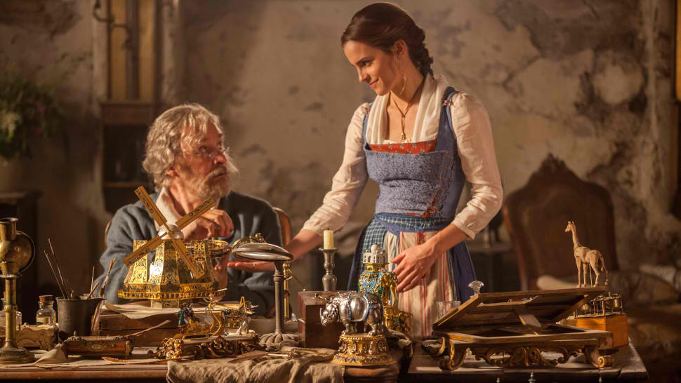 beauty and the beast belle and maurice emma watson kevin kline.jpeg